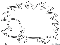 hedgehog Maimprinta Nga Mga Panid Sa Kolor